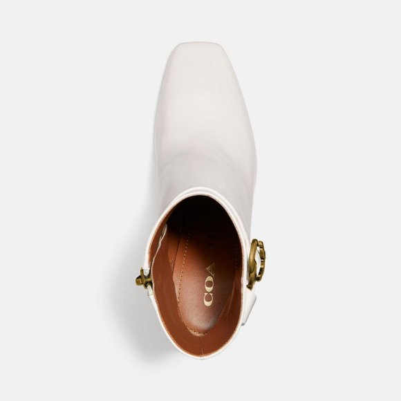 Coach TERI BOOTIE white/ chalk  US 10B New in Box - Picture 3 of 4